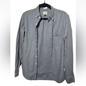J. Crew Shirt Men's Small Secret Wash Classic Fit Long Sleeve Button Down Gray